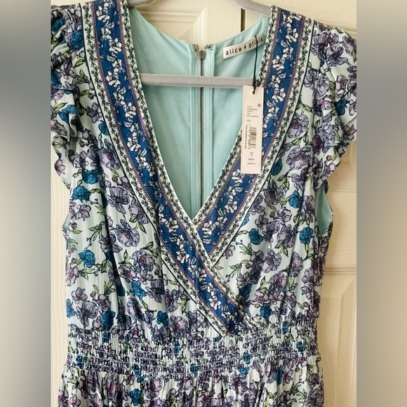 Alice and Olivia Blue Mariska Romper - Picture 3 of 11